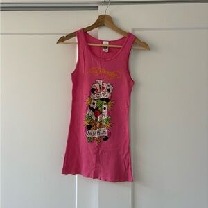 Ed Hardy Love is a gamble Rhinestone Tank Top